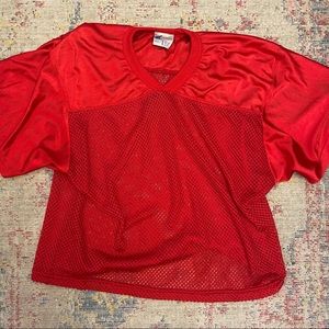 vintage jersey sports crop top